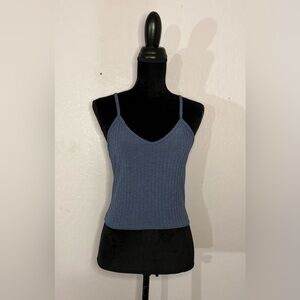 Bozzolo Blue and Pink V-Neck Tank Top